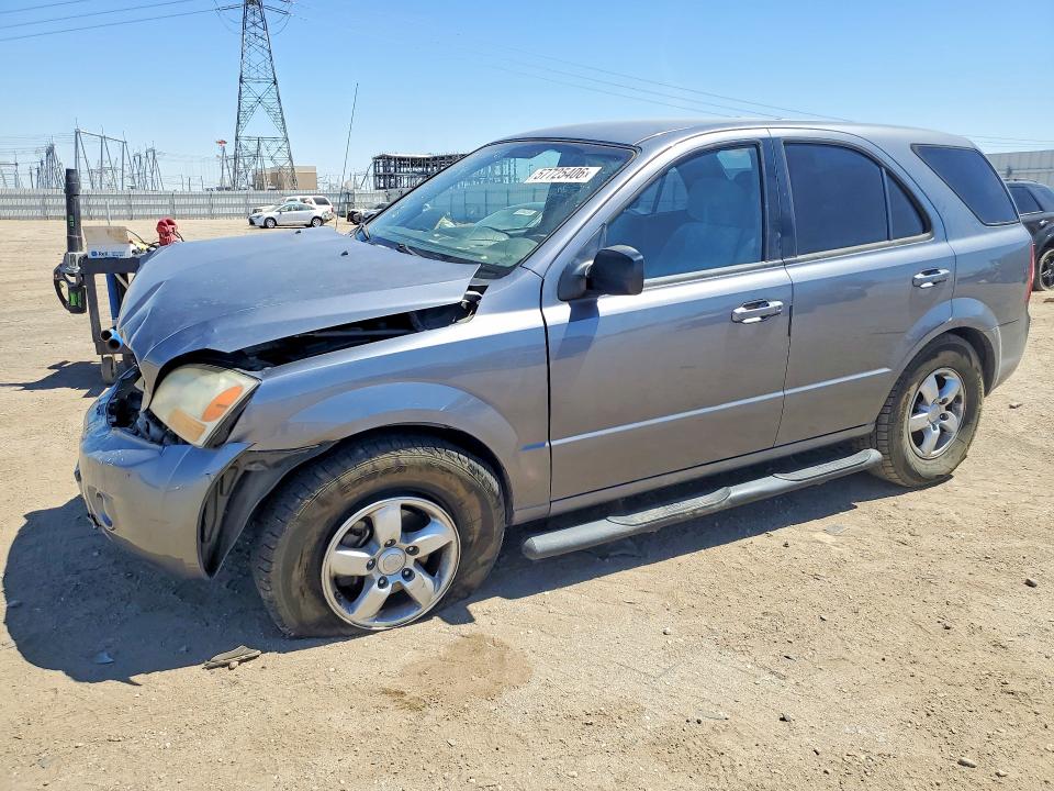 2008 Kia Sorento VIN KNDJD735X85798028 COPART salvage auction — FRONT END, Ca - Salvage Certificate, sold $400 on 2026-07-20 (photo 1)