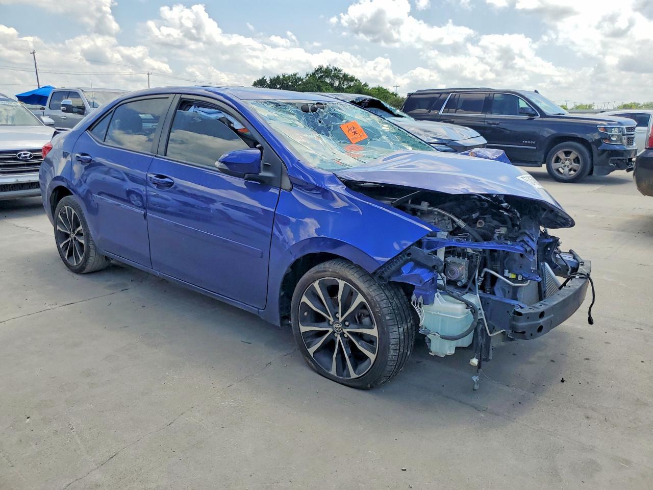 2019 Toyota Corolla VIN 5YFBURHEXKP925363 COPART salvage auction — Front End, TX - CERTIFICATE OF TITLE, sold $3,300 on 2026-07-08 (photo 4)