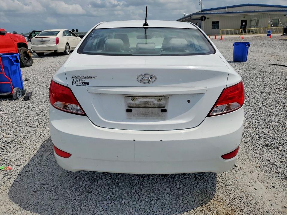 2017 Hyundai Accent VIN KMHCT4AE1HU290089 COPART salvage auction — FRONT END, TX - SALVAGE VEHICLE TITLE, sold $500 on 2026-07-27 (photo 6)