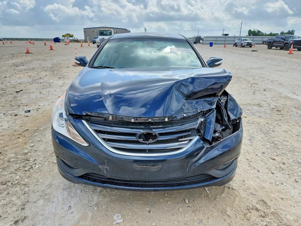 2014 Hyundai Sonata VIN 5NPEB4AC5EH907157 COPART salvage auction — FRONT END, Tx - Salvage Vehicle Title, sold $1,200 on 2026-07-09 (photo 5)