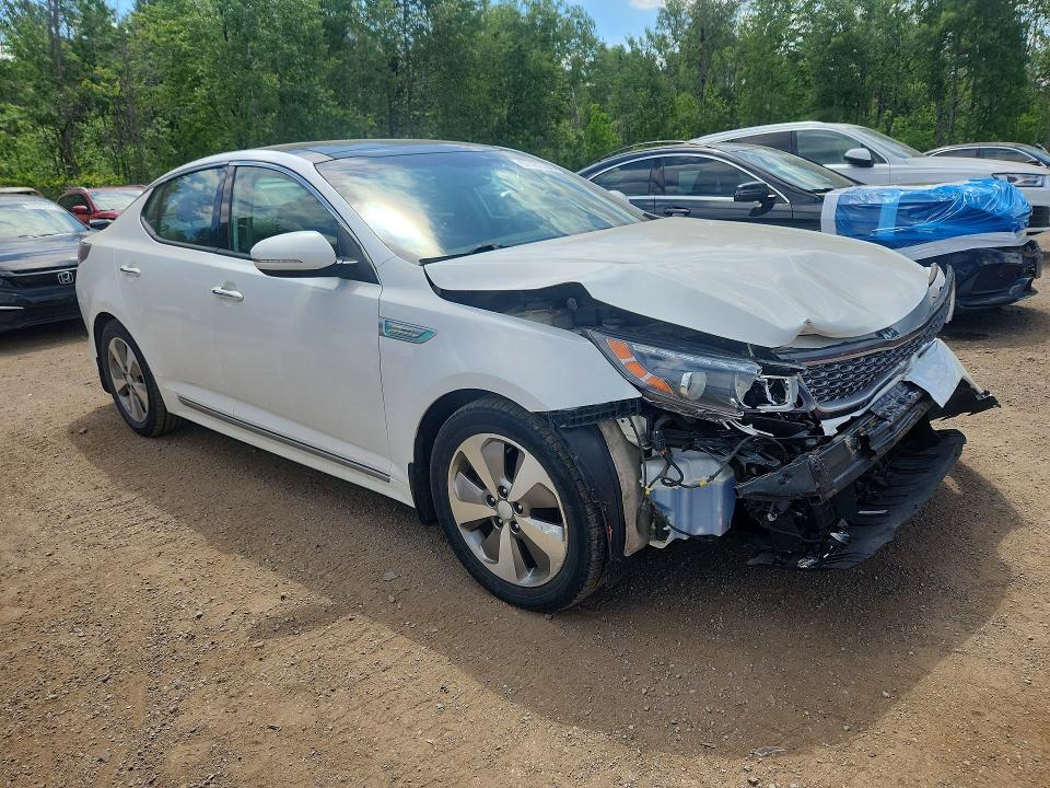 2014 Kia Optima hybrid VIN KNAGN4AD3E5077123 COPART salvage auction — FRONT END, On - Permit Salvage, sold $1,550 on 2026-07-07 (photo 4)