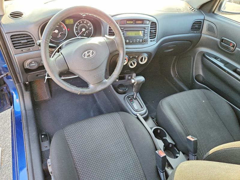 2007 Hyundai Accent VIN KMHCN36C37U008318 COPART salvage auction — FRONT END, Ca - Salvage Certificate, sold $575 on 2026-07-30 (photo 8)