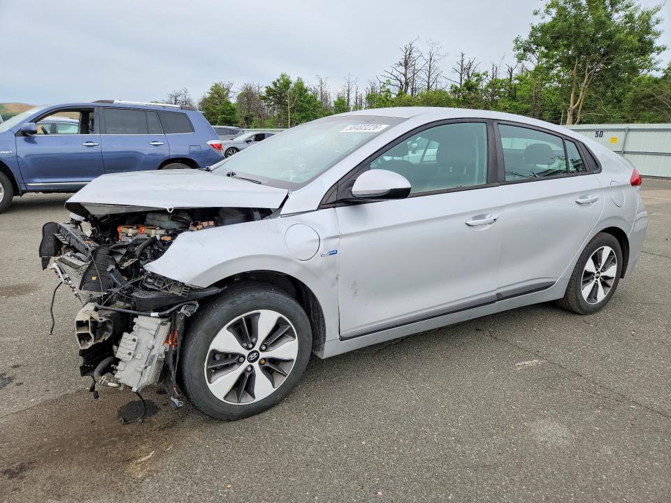 2019 Hyundai Ioniq VIN KMHC65LD3KU144348 COPART salvage auction — FRONT END, NY - MV-907A SALVAGE CERTIFICATE, sold $475 on 2026-07-27 (photo 1)