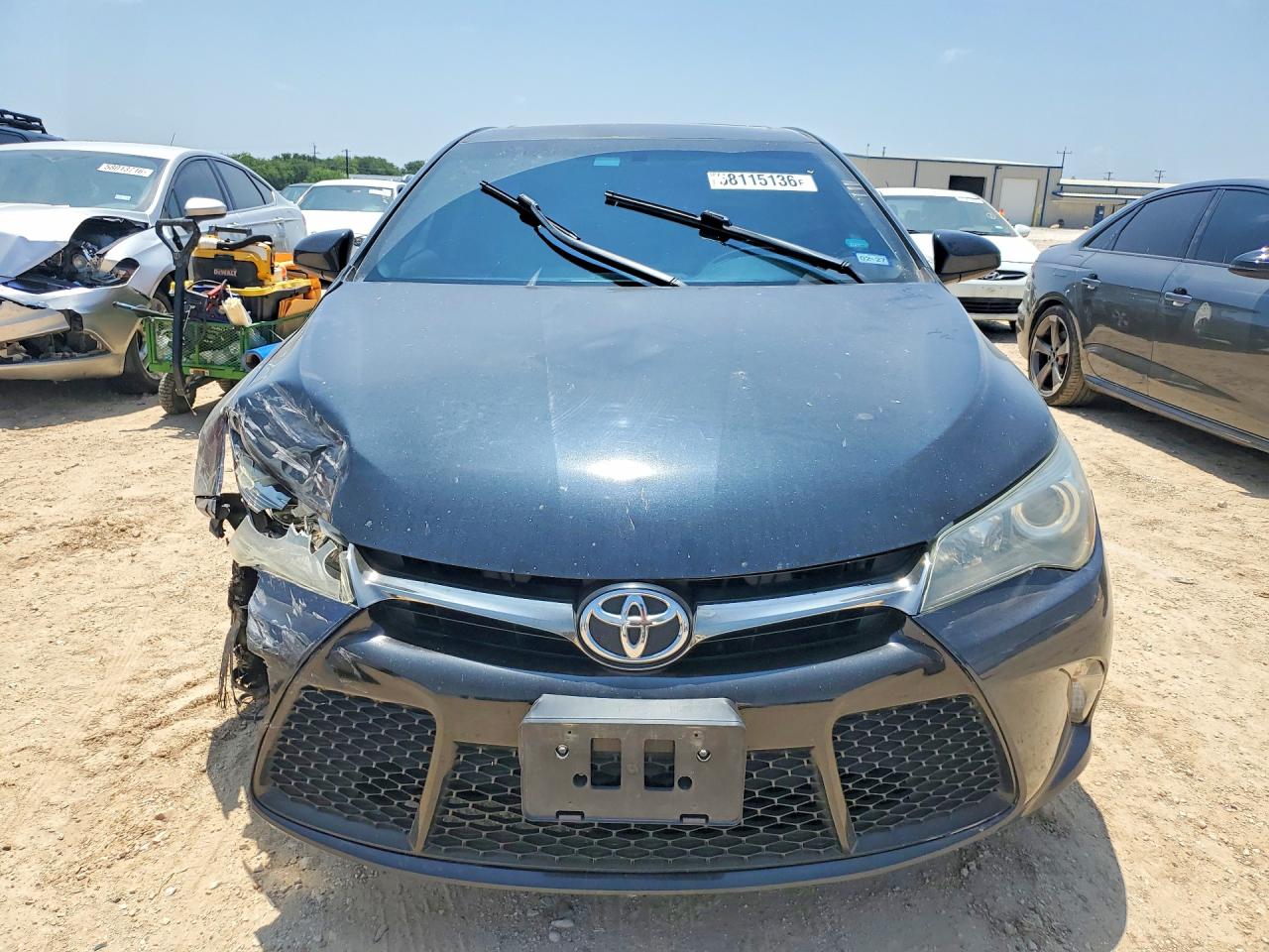 2017 Toyota Camry VIN 4T1BF1FK7HU285947 COPART salvage auction — Front End, TX - SALVAGE VEHICLE TITLE, sold $4,700 on 2026-07-09 (photo 5)