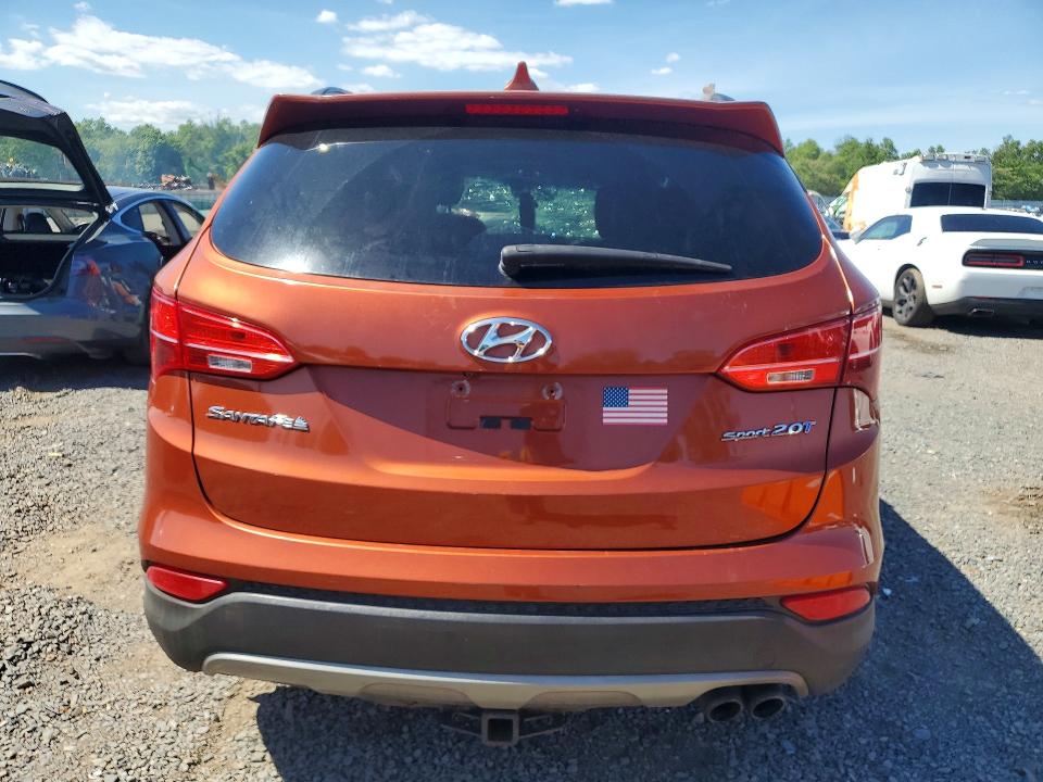 2013 Hyundai Santa fe VIN 5XYZU3LA2DG047239 COPART salvage auction — ROLLOVER, Pa - Cert Of Title, sold $775 on 2026-07-31 (photo 6)