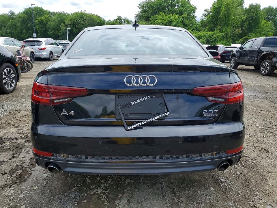 2018 Audi A4 VIN WAUENAF48JA060088 COPART salvage auction — FRONT END, Ct - Cert Of Title-Salvage, sold $4,400 on 2026-07-16 (photo 6)
