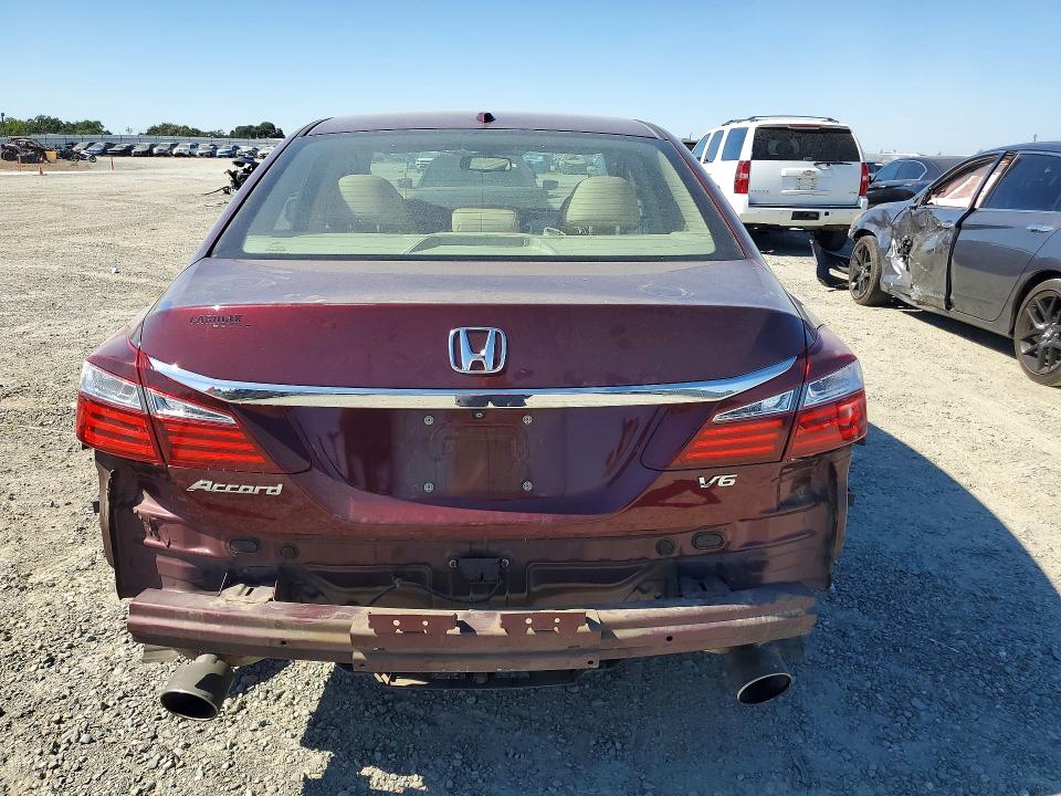 2017 Honda Accord VIN 1HGCR3F82HA004043 COPART salvage auction — FRONT END, Ca - Salvage Certificate, sold $3,550 on 2026-07-02 (photo 6)