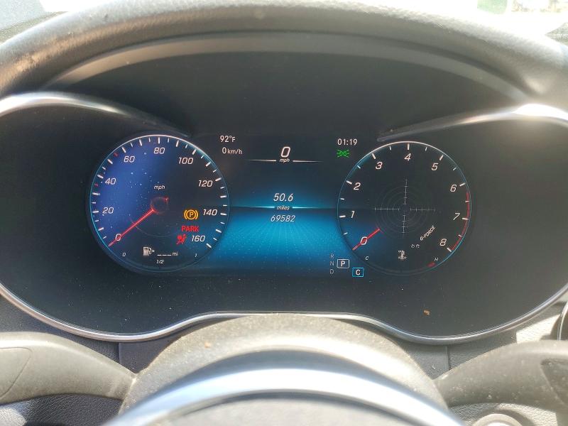 2021 Mercedes-benz C-klasse VIN W1KWF8EB1MR611289 COPART salvage auction — FRONT END, Md - Cert Of Salvage > 75% Damage, sold $1,850 on 2026-07-28 (photo 9)