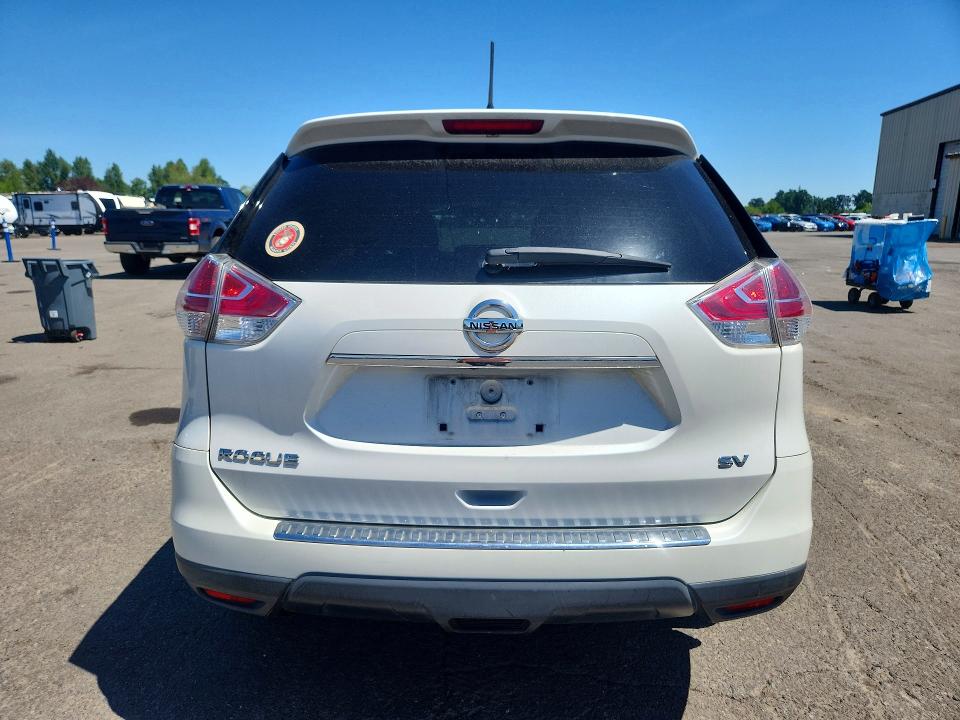 2016 Nissan Rogue VIN KNMAT2MT4GP631122 COPART salvage auction — MECHANICAL, Or - Certificate Of Title, sold $475 on 2026-07-06 (photo 6)