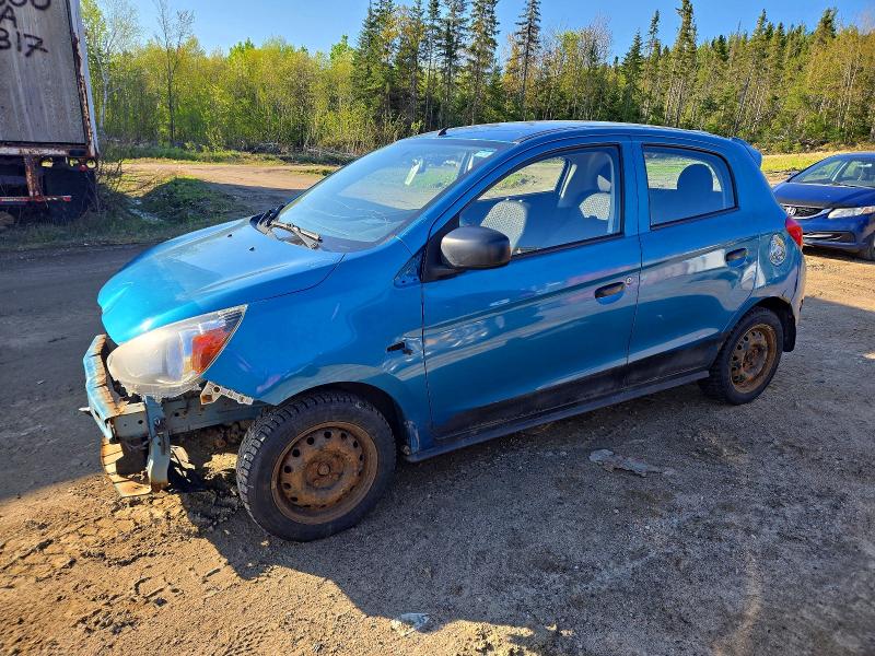 2014 Mitsubishi Mirage VIN ML32A3HJ3EH004737 COPART salvage auction — FRONT END, Qc - Gravement Accidente, sold $200 on 2026-07-07 (photo 1)