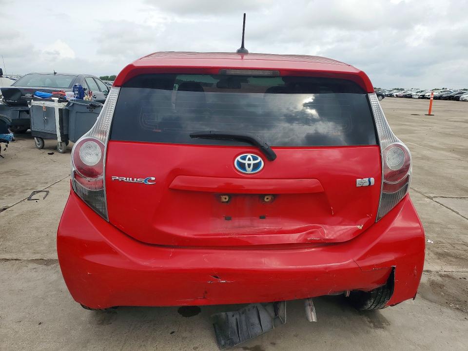 2014 Toyota Prius VIN JTDKDTB37E1566471 COPART salvage auction — FRONT END, Tx - Salvage Vehicle Title, sold $900 on 2026-07-06 (photo 6)