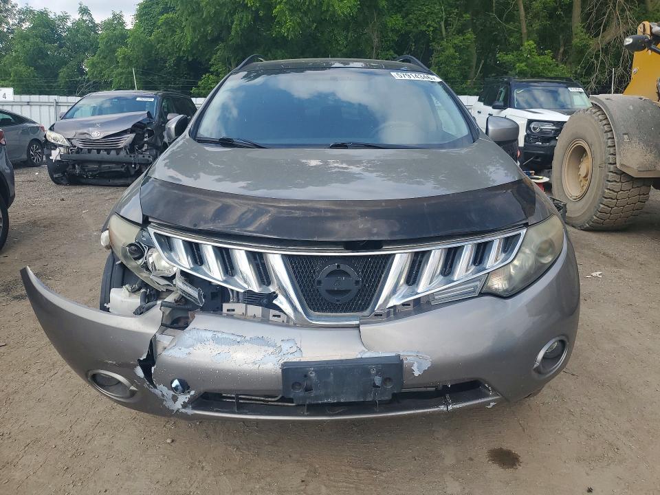 2009 Nissan Murano VIN JN8AZ18W09W111347 COPART salvage auction — FRONT END, On - Permit Rebuilt - Unfit, sold $400 on 2026-07-09 (photo 5)
