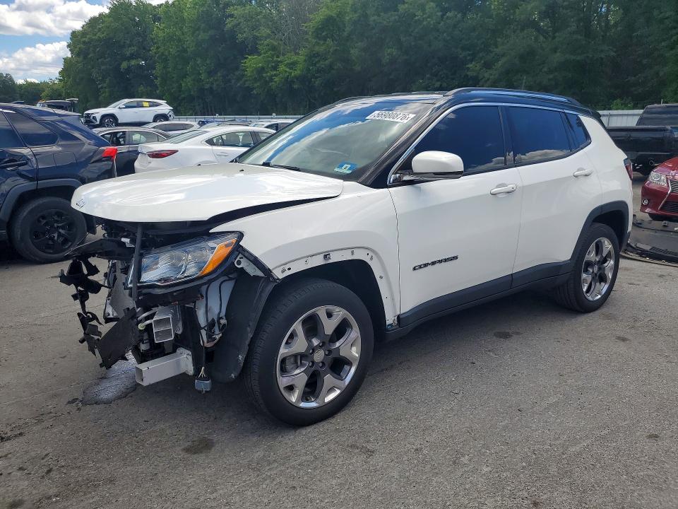 2020 Jeep Compass VIN 3C4NJDCBXLT252207 COPART salvage auction — FRONT END, Salvage Title, sold $3,650 on 2026-07-30 (photo 1)