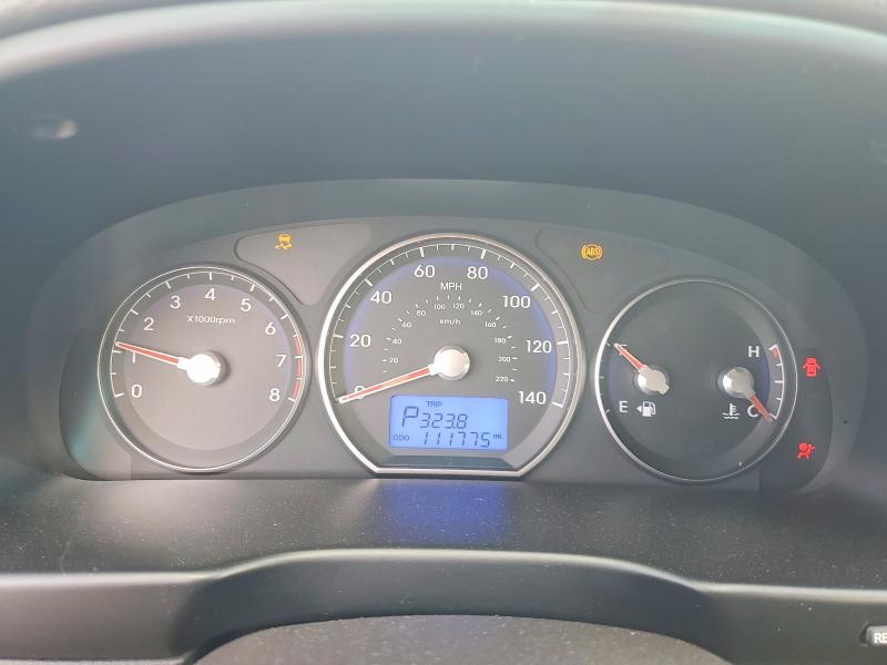 2011 Hyundai Santa fe VIN 5XYZG3AB3BG079505 COPART salvage auction — REAR END, Or - Salvage Title Certificate, sold $125 on 2026-07-29 (photo 9)