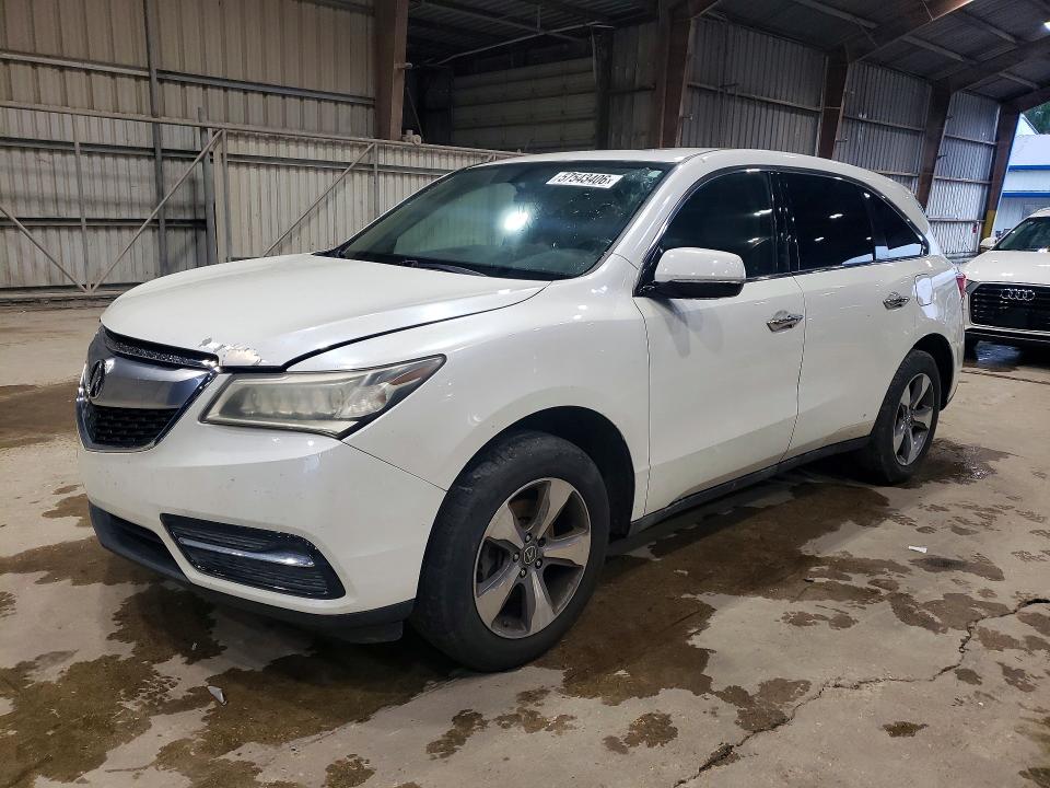 2016 Acura Mdx VIN 5FRYD3H20GB003036 COPART salvage auction — MINOR DENT/SCRATCHES, Ms - Certificate Of Title (P), sold $3,450 on 2026-07-24 (photo 1)