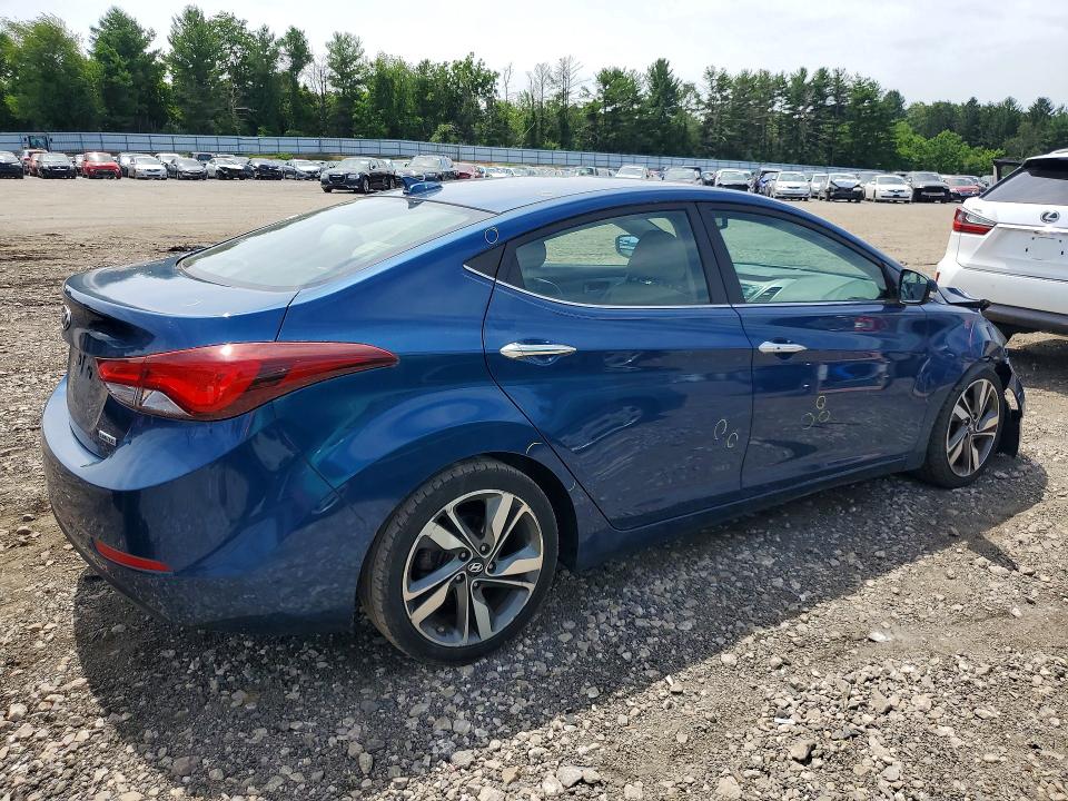 2016 Hyundai VIN KMHDH4AE3GU620576 COPART salvage auction — FRONT END, Md - Cert Of Salvage > 75% Damage, sold $2,050 on 2026-07-27 (photo 3)