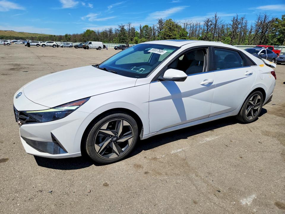 2023 Hyundai Elantra VIN KMHLN4AJ1PU075155 COPART salvage auction — REAR END, Ny - Mv-907A Salvage Certificate, sold $7,200 on 2026-07-06 (photo 1)