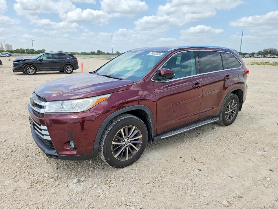 2018 Toyota VIN 5TDKZRFH7JS266906 COPART salvage auction — REAR END, Tx - Salvage Vehicle Title, sold $8,800 on 2026-07-16 (photo 1)