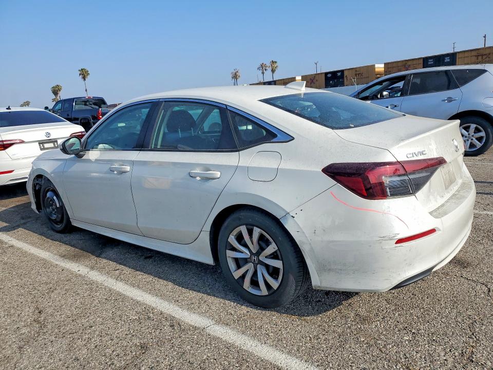 2025 Honda Civic VIN 2HGFE2F29SH523470 COPART salvage auction — FRONT END, Ca - Salvage Certificate, sold $6,500 on 2026-07-25 (photo 2)