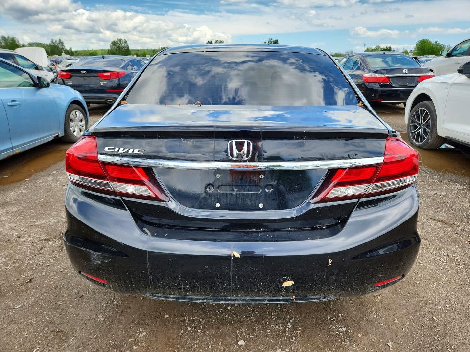 2014 Honda Civic VIN 2HGFB2E48EH002031 COPART salvage auction — FRONT END, ON - PERMIT NO BRAND - UNFIT, sold $975 on 2026-07-02 (photo 6)