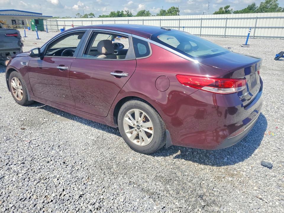 2016 Kia Optima VIN 5XXGT4L33GG102422 COPART salvage auction — REAR END, ID - SALVAGE CERTIFICATE OF TITLE, sold $925 on 2026-07-27 (photo 2)