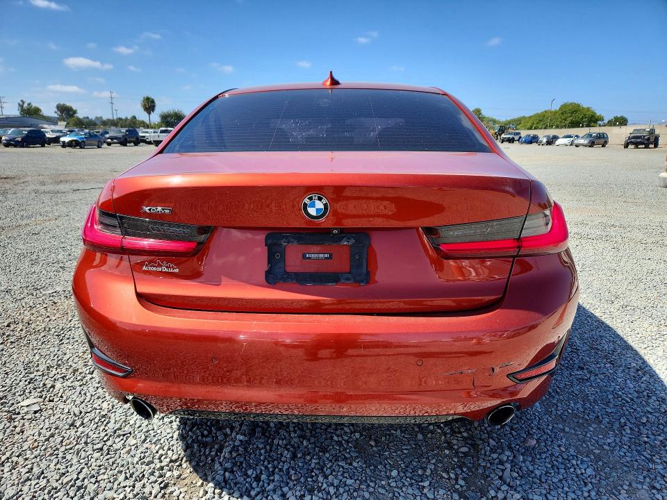 2021 BMW 3er VIN 3MW5R7J01M8B77667 COPART salvage auction — FRONT END, CA - SALVAGE CERTIFICATE, sold $10,000 on 2026-07-31 (photo 6)