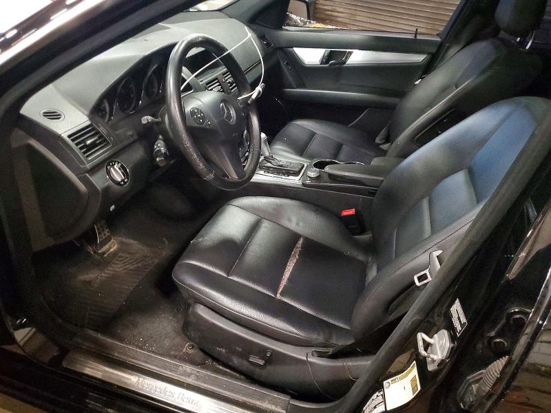 2010 Mercedes-benz C-klasse VIN WDDGF8BB1AF460749 COPART salvage auction — FRONT END, MI - CERT OF TITLE-SALVAGE VEHICLE, sold $425 on 2026-07-17 (photo 7)