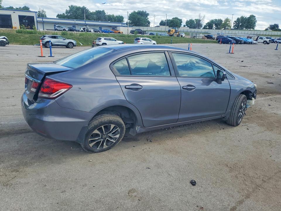 2015 Honda Civic VIN 19XFB2F85FE035226 COPART salvage auction — FRONT END, Mo - Salvage Certificate Of Title, sold $850 on 2026-07-10 (photo 3)
