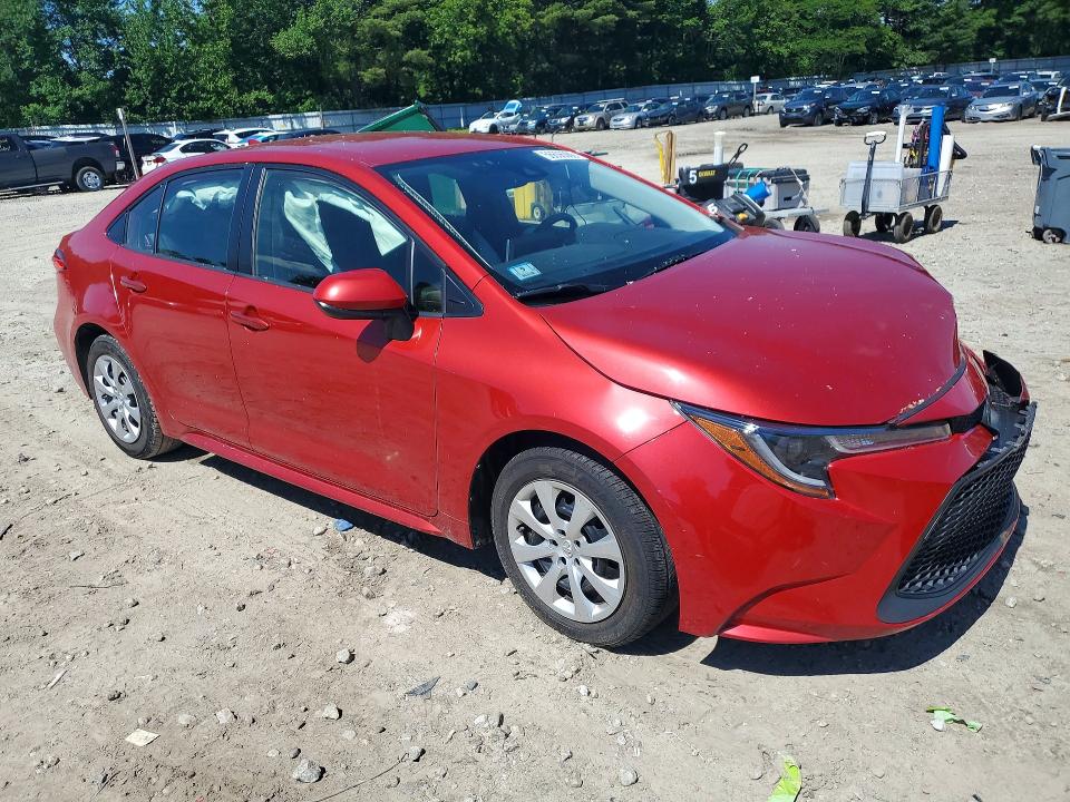 2020 Toyota Corolla VIN JTDEPRAE1LJ082142 COPART salvage auction — FRONT END, MA - CERT OF TITLE-SALVAGE, sold $2,900 on 2026-07-30 (photo 4)