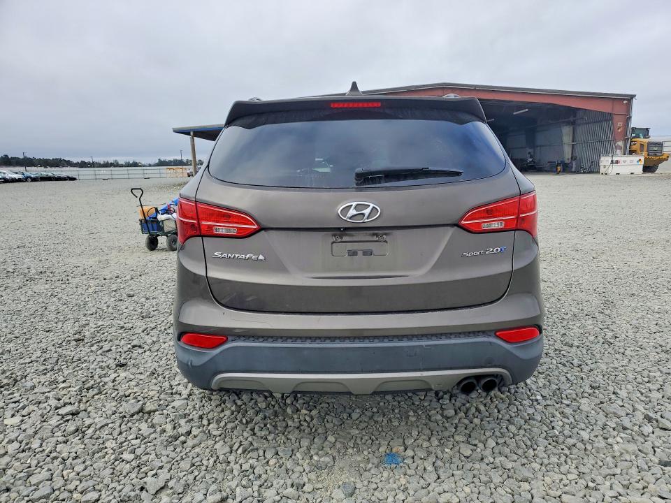 2013 Hyundai Santa fe VIN 5XYZU3LA2DG067183 COPART salvage auction — FRONT END, Ca - Salvage Certificate, sold $500 on 2026-07-02 (photo 6)