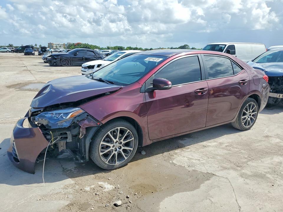 2017 Toyota Corolla VIN 5YFBURHE1HP650572 COPART salvage auction — FRONT END, Fl - Cert Of Title Slvg Rebuildable, sold $3,950 on 2026-07-08 (photo 1)