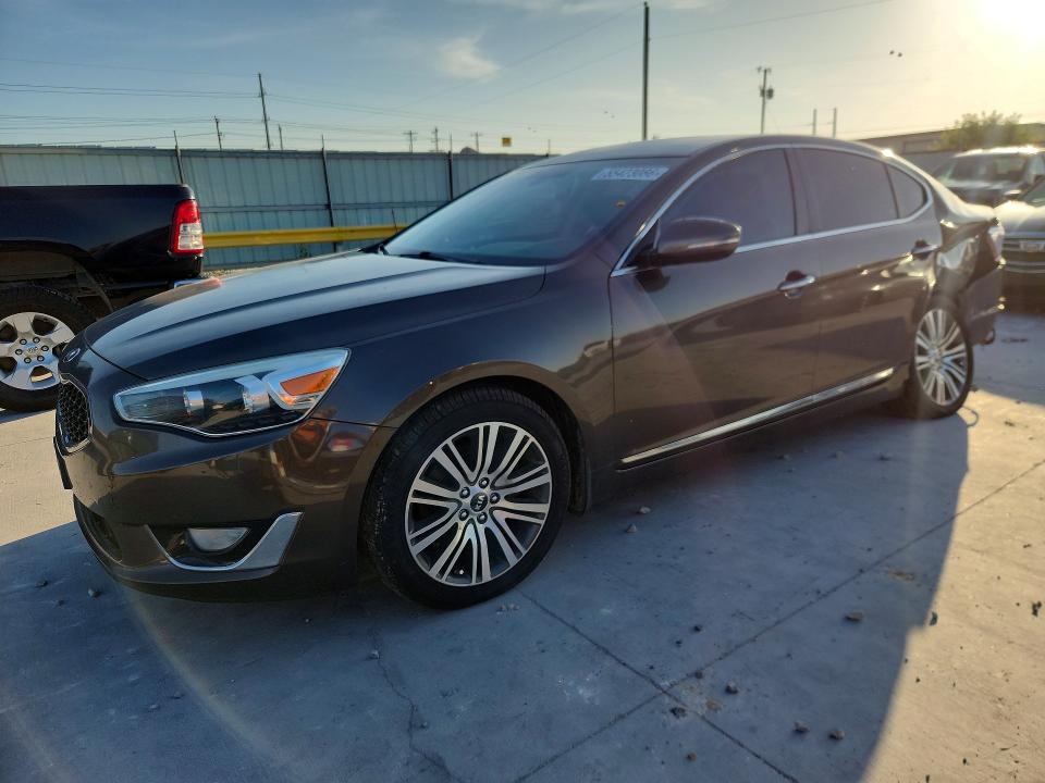 2014 Kia Cadenza VIN KNALN4D73E5160619 COPART salvage auction — REAR END, Tx - Salvage Vehicle Title, sold $1,350 on 2026-07-31 (photo 1)