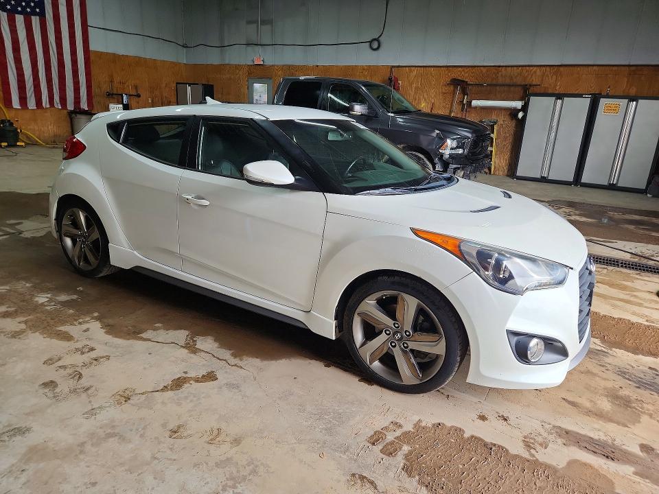 2013 Hyundai Veloster VIN KMHTC6AE6DU084823 COPART salvage auction — REAR END, Mi - Certificate Of Title, sold $60 on 2026-07-22 (photo 4)
