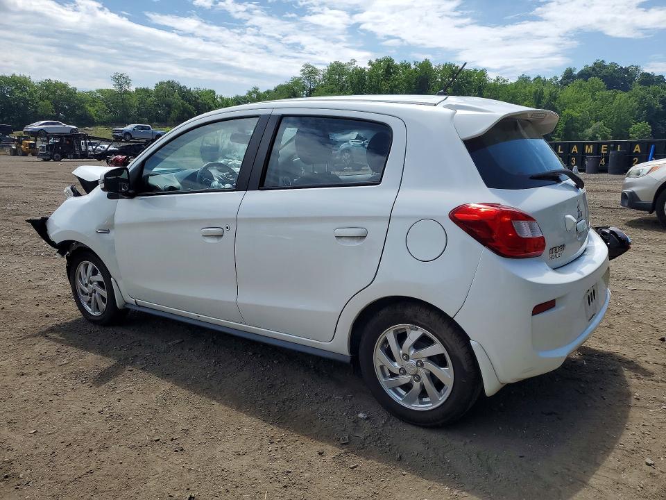 2017 Mitsubishi Mirage VIN ML32A4HJ1HH000230 COPART salvage auction — FRONT END, Ny - Mv-907A Salvage Certificate, sold $450 on 2026-07-09 (photo 2)