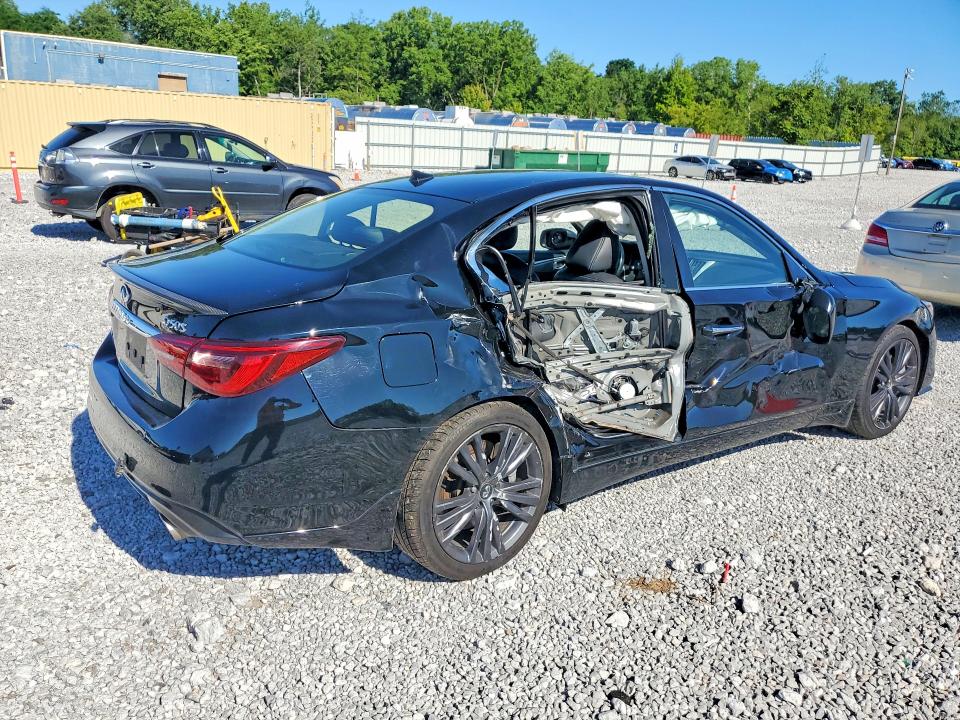 2019 Infiniti Q50 VIN JN1EV7ARXKM557932 COPART salvage auction — SIDE, Oh - Cert Of Title-Salvage, sold $1,850 on 2026-07-24 (photo 3)