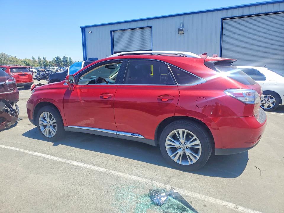 2010 Lexus Rx 450h VIN JTJBC1BA9A2030838 COPART salvage auction — FRONT END, Ca - Salvage Certificate, sold $2,800 on 2026-07-06 (photo 2)