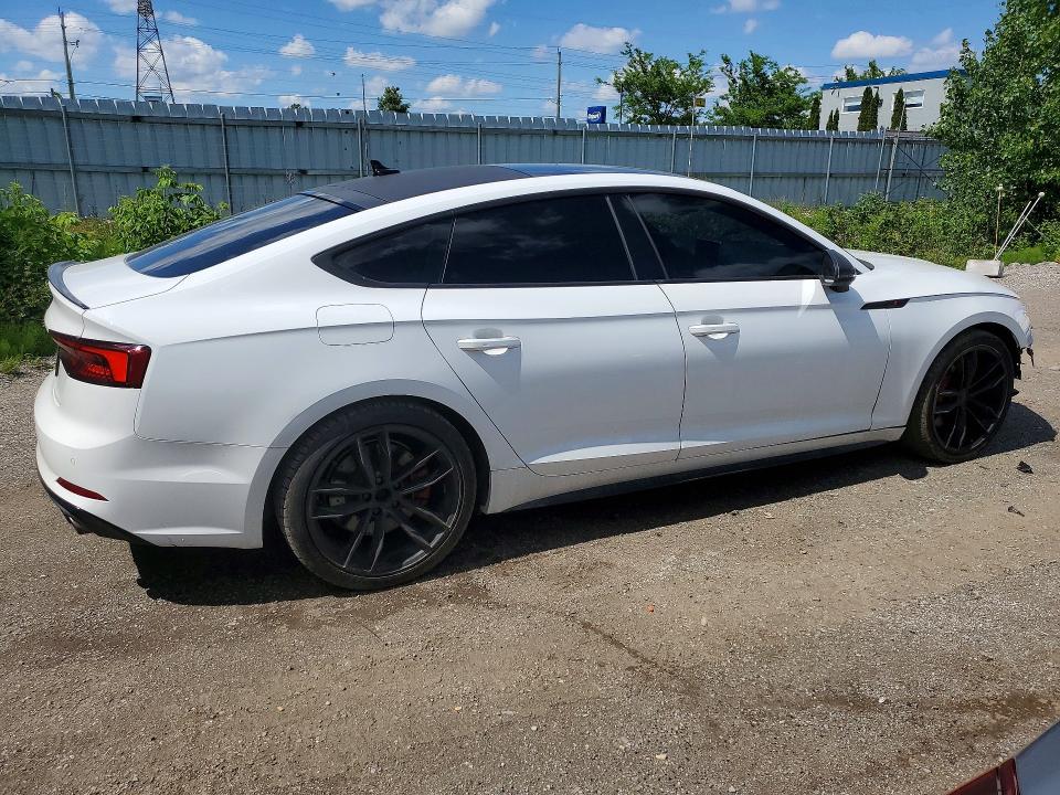 2018 Audi S5 VIN WAUC4CF59JA074841 COPART salvage auction — FRONT END, ON - PERMIT NO BRAND - UNFIT, sold $5,700 on 2026-07-21 (photo 3)