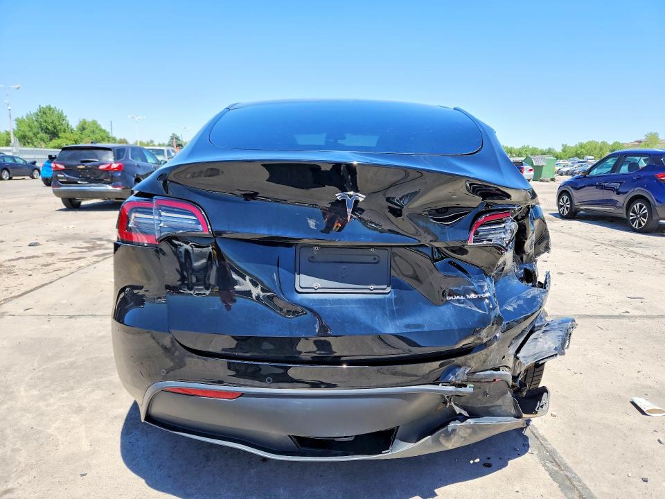 2021 Tesla Model y VIN 5YJYGAEE3MF152175 COPART salvage auction — REAR END, Co - Public - Salvage Title, sold $7,900 on 2026-07-27 (photo 6)