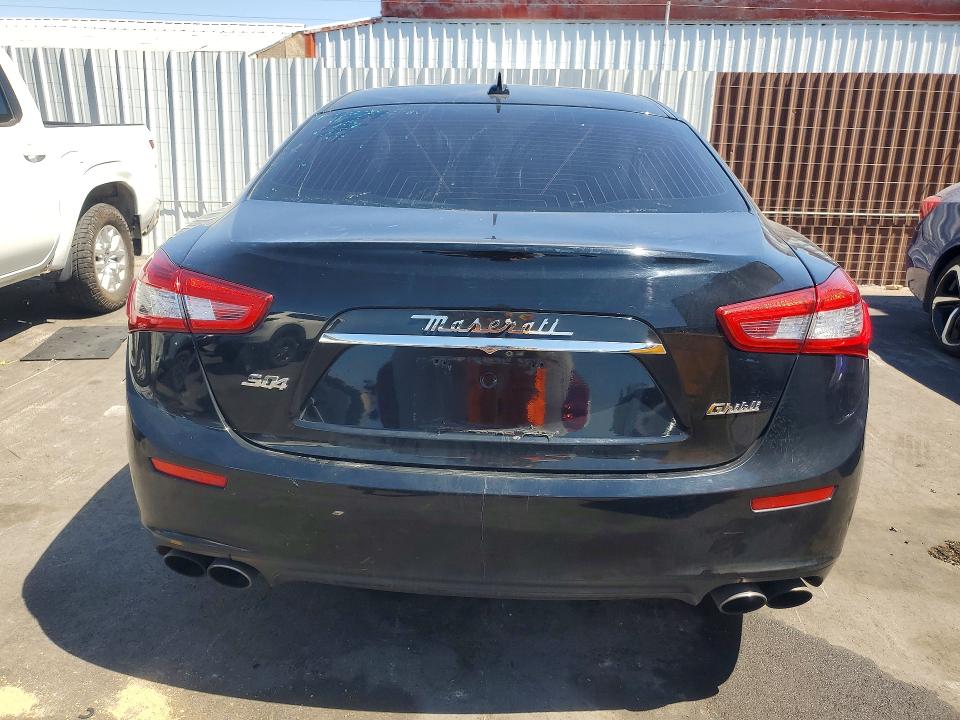 2017 Maserati Ghibli VIN ZAM57XSA4H1205953 COPART salvage auction — REAR END, CA - CERTIFICATE OF TITLE, sold $1,550 on 2026-07-27 (photo 6)