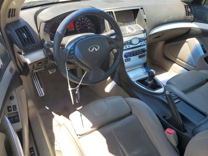2008 Infiniti G37 VIN JNKCV64E18M125616 COPART salvage auction — FRONT END, CA - SALVAGE CERTIFICATE, sold $70 on 2026-07-30 (photo 8)
