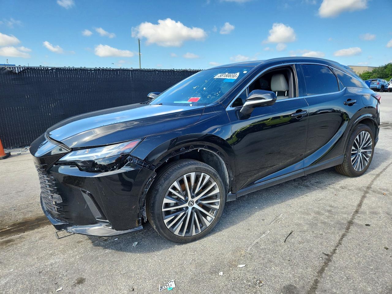 2023 Lexus RX 350 VIN JTJCHMAA6P2006031 COPART salvage auction — Front End, FL - CERTIFICATE OF TITLE, sold $25,750 on 2026-07-10 (photo 1)