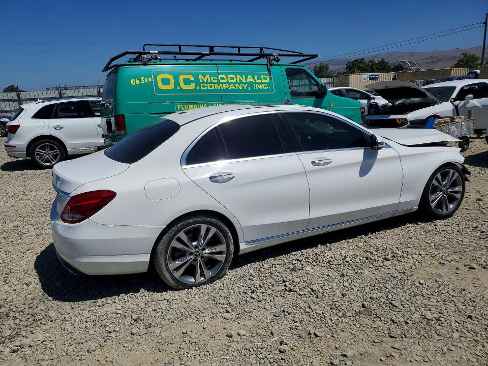 2018 Mercedes-benz C-klasse VIN 55SWF4JB8JU241175 COPART salvage auction — FRONT END, Ca - Salvage Certificate, sold $2,900 on 2026-07-09 (photo 3)