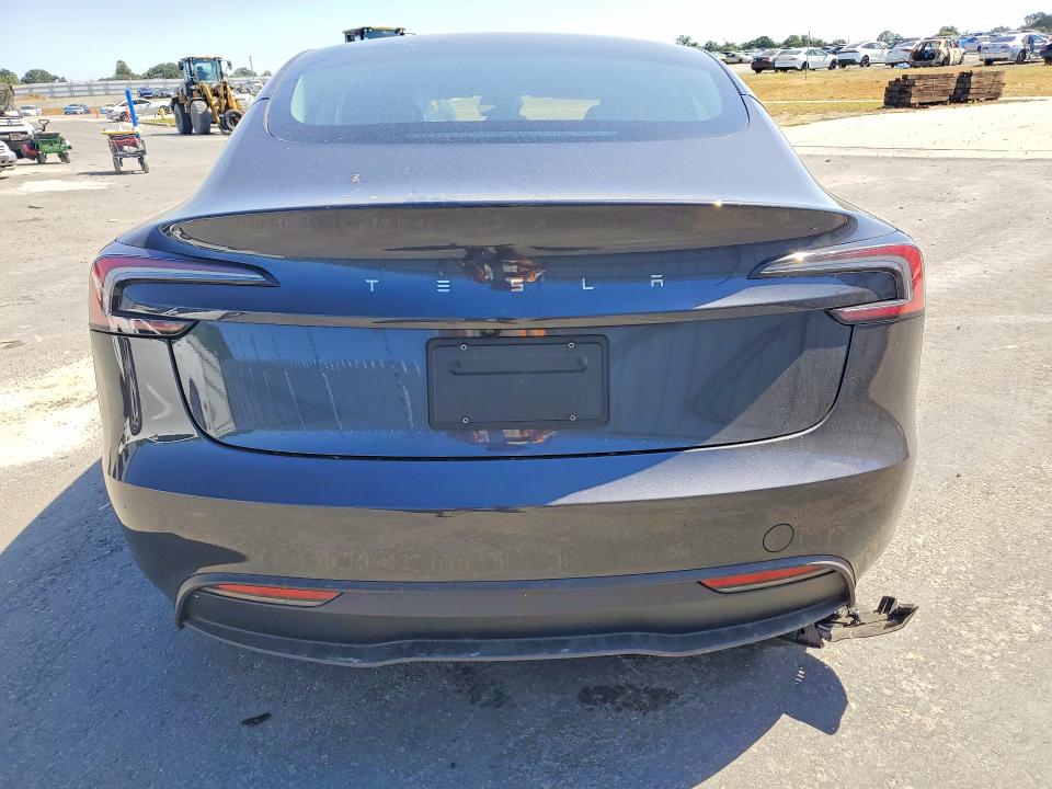 2025 Tesla Model 3 VIN 5YJ3E1EA1SF079236 COPART salvage auction — FRONT END, Ca - Salvage Certificate, sold $13,300 on 2026-07-14 (photo 6)