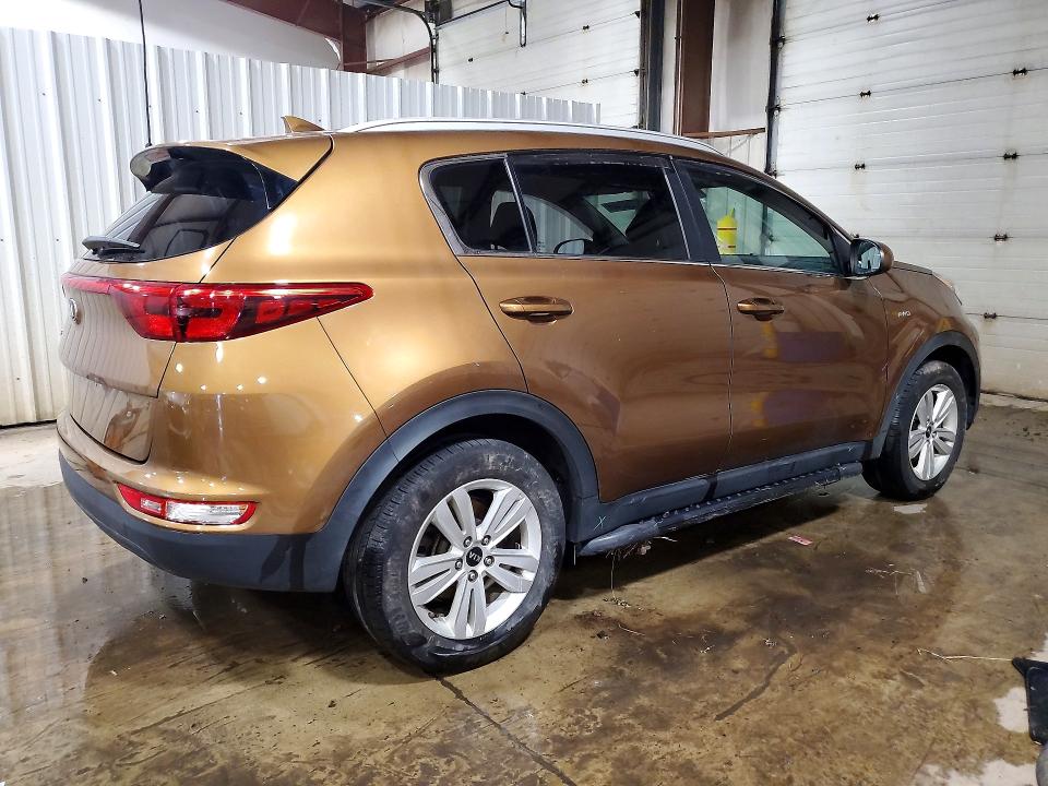 2017 Kia Sportage VIN KNDPMCAC0H7184601 COPART salvage auction — FRONT END, Nj - Cert Of Title-Salvage, sold $2,850 on 2026-07-17 (photo 3)