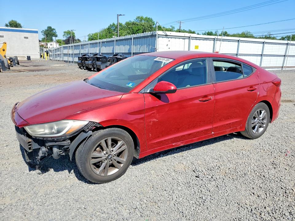 2017 Hyundai Elantra VIN KMHD84LF9HU068329 COPART salvage auction — FRONT END, NJ - CERT OF TITLE-SALVAGE, sold $700 on 2026-07-31 (photo 1)