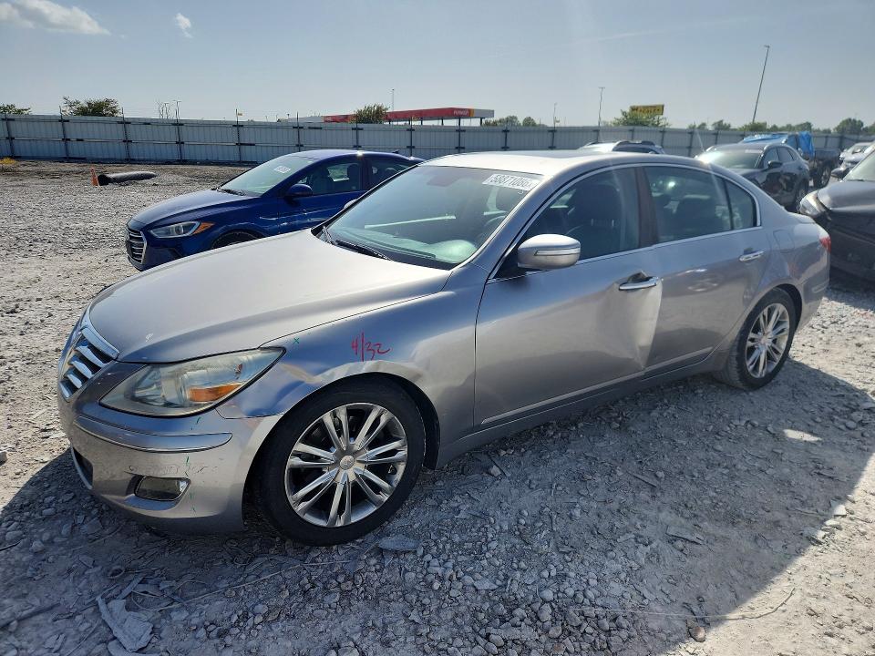 2011 Hyundai Genesis VIN KMHGC4DE2BU138584 COPART salvage auction — SIDE, IL - SALVAGE CERTIFICATE, sold $700 on 2026-07-27 (photo 1)