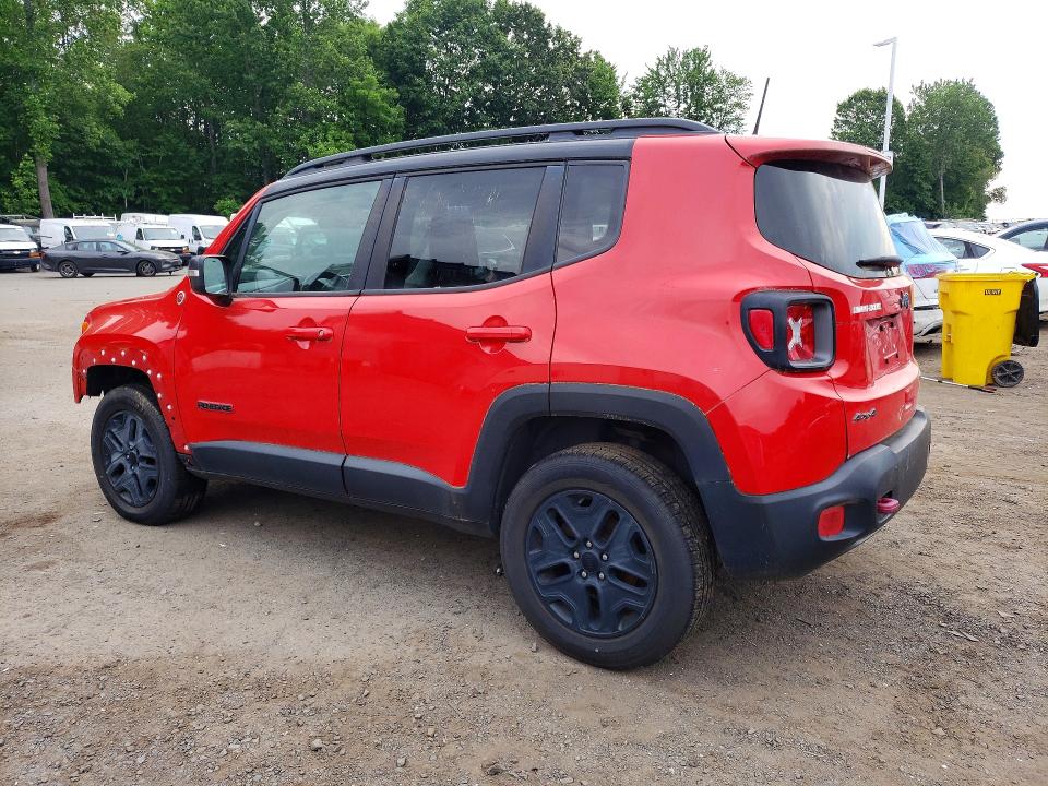 2018 Jeep Renegade VIN ZACCJBCB9JPG72587 COPART salvage auction — FRONT END, Ct - Certificate Of Title, sold $2,950 on 2026-07-31 (photo 2)