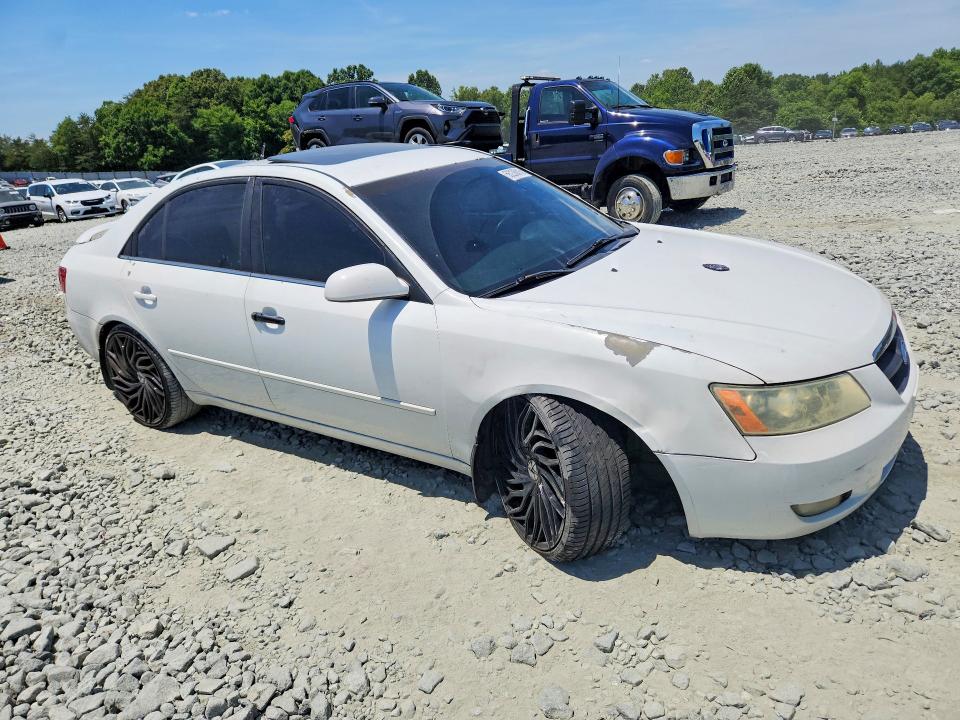 2007 Hyundai Sonata VIN 5NPEU46F97H182226 COPART salvage auction — MECHANICAL, Nc - Salvage Certificate Of Title, sold $400 on 2026-07-22 (photo 4)