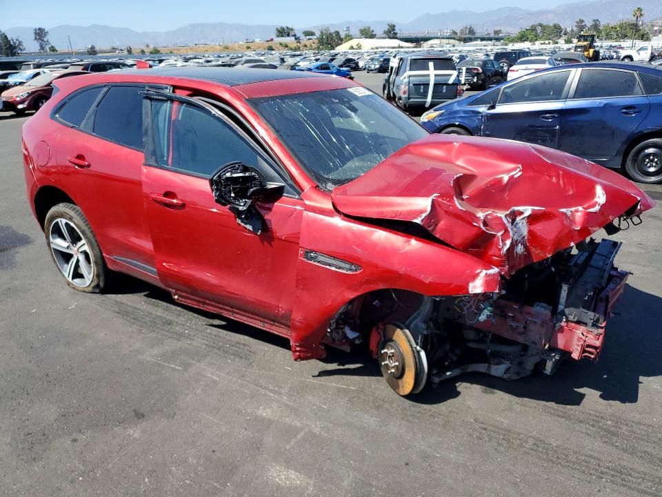 2017 Jaguar F-pace VIN SADCM2BV6HA083658 COPART salvage auction — FRONT END, Ca - Salvage Certificate, sold $950 on 2026-07-08 (photo 4)