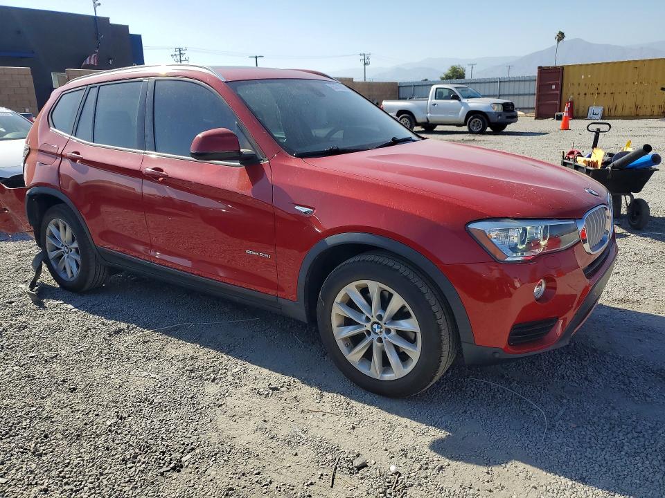 2017 BMW X3 VIN 5UXWZ7C50H0V85947 COPART salvage auction — REAR END, Ca - Salvage Certificate, sold $3,450 on 2026-07-22 (photo 4)